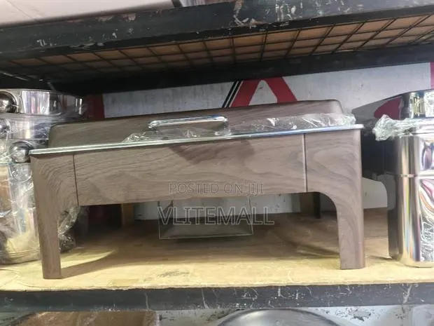 Rectangular Roll-top Stainless Steel Chafing Dish · Photo 2
