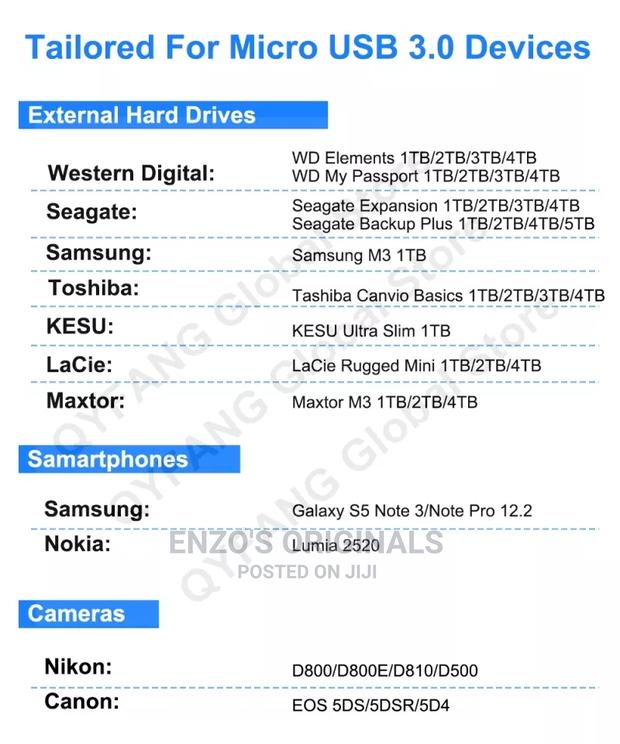 Type-C Usb-C to Usb 3.0 External HDD Hard Drive Cable · Photo 3