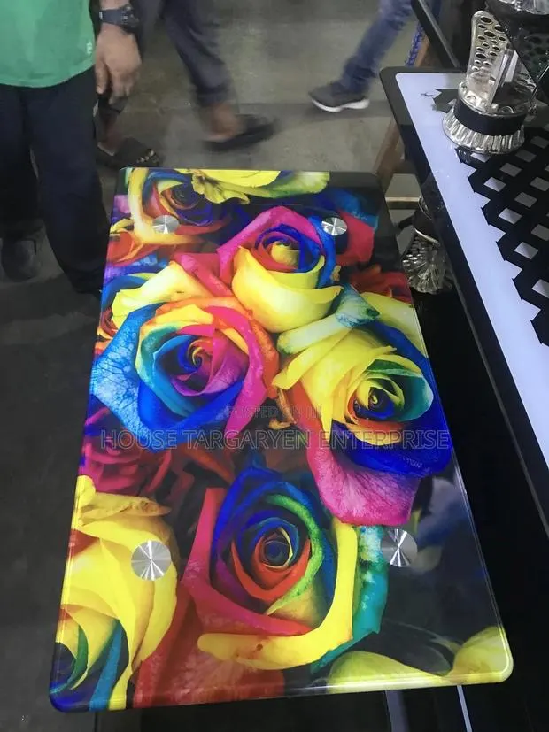 Rose Tempered Glass Center Table · Photo 1