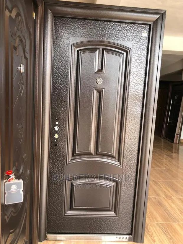 New Dark Brown Steel Metallic Security Door+All Accessories · Photo 1