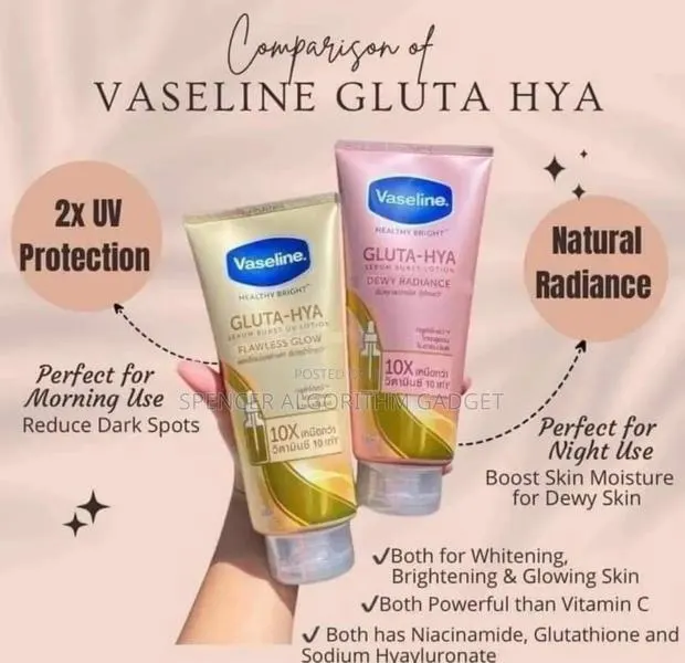 Vaseline Gluta-Hya Serum Burst Uv Lotion (150 for 1)