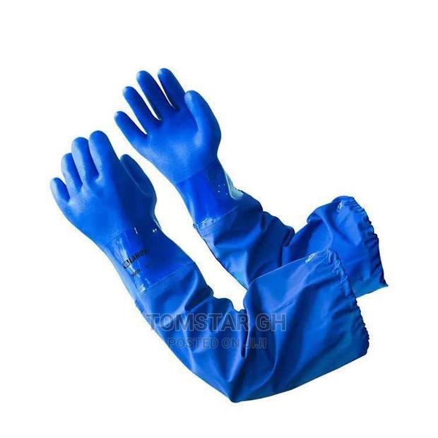 Elbow Length Pvc Rubber Gloves · Photo 1