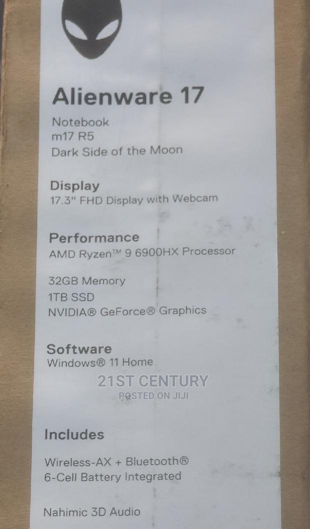 New Laptop Dell Alienware M17 R5 32GB AMD Ryzen SSD 1T