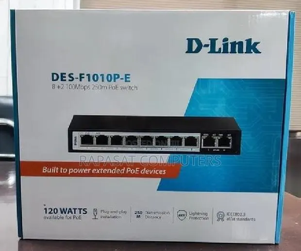 D-Link DES-F1010P-E 10-Port Gigabit PoE + Surveillance Switch · Photo 1