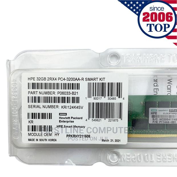 HPE 32GB (1x32gb) Dual Rank X4 DDR4-3200 CAS-22-22-22 Regist · Photo 2