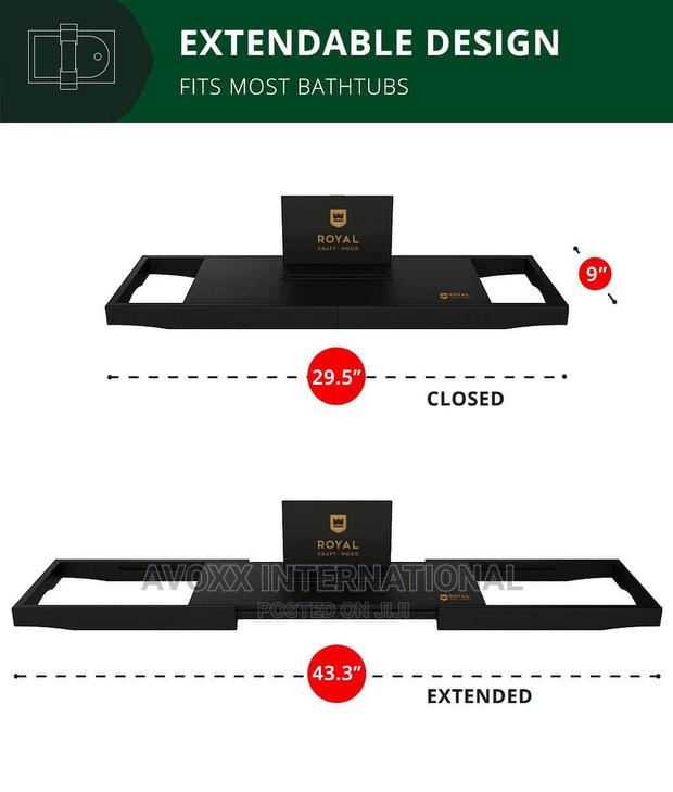 Royal Craft-wood Bath Rack - Black/Gray · Photo 6