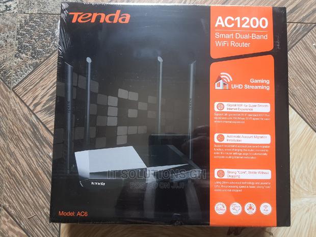 Tenda Ac6 2.4g+5g Dual Band 1200mbps, 1wan +3 Lan · Photo 1