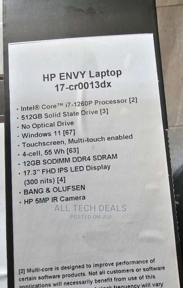 New Laptop HP Envy 17 16GB Intel Core I7 SSD 512GB · Photo 3
