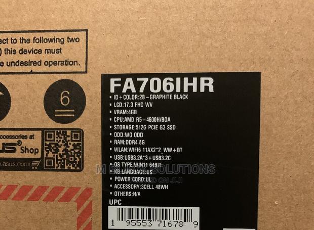 New Laptop Asus TUF Gaming A15 8GB Intel Core I5 SSD 512GB · Photo 1