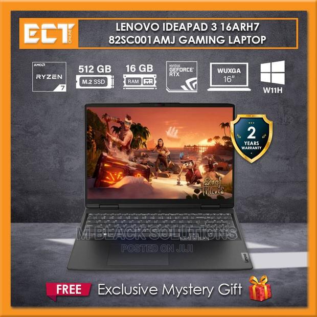 New Laptop Lenovo Ideapad 3 16GB AMD Ryzen 7 SSHD (Hybrid) 512GB · Photo 1