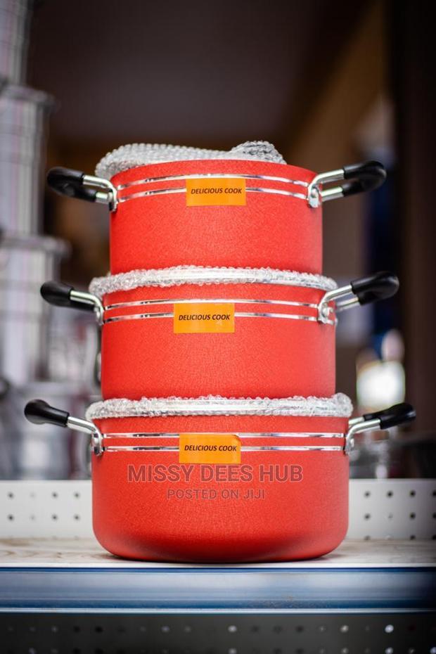 3pcs Delicious Cook Non-Stick Set ( Without Frying Pan) · Photo 3