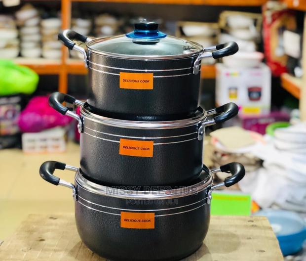 3pcs Delicious Cook Non-Stick Set ( Without Frying Pan) · Photo 2