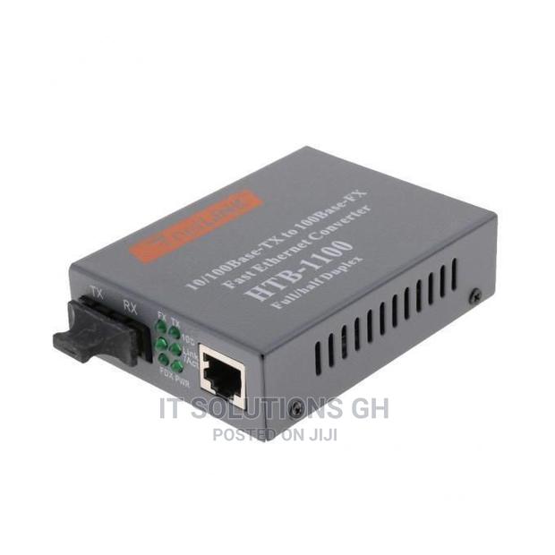 (PAIR)Fiber Gigabit Media Converter / SC DUPLEX SINGLE MODE · Photo 1