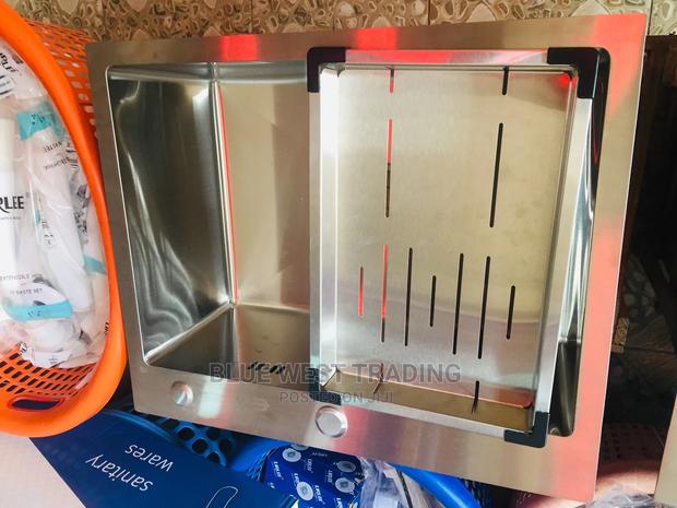 Cabinet Sink With Vegetable Tray (Stainless) · Photo 2