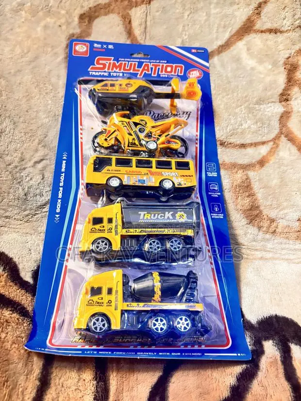 Kids Toy Car, Motorcycle Airplane Bus Set · Photo 2
