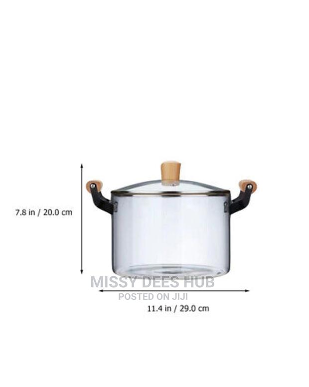 2.5L Transparent Glass Cooking Pot · Photo 6