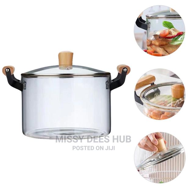 2.5L Transparent Glass Cooking Pot · Photo 3