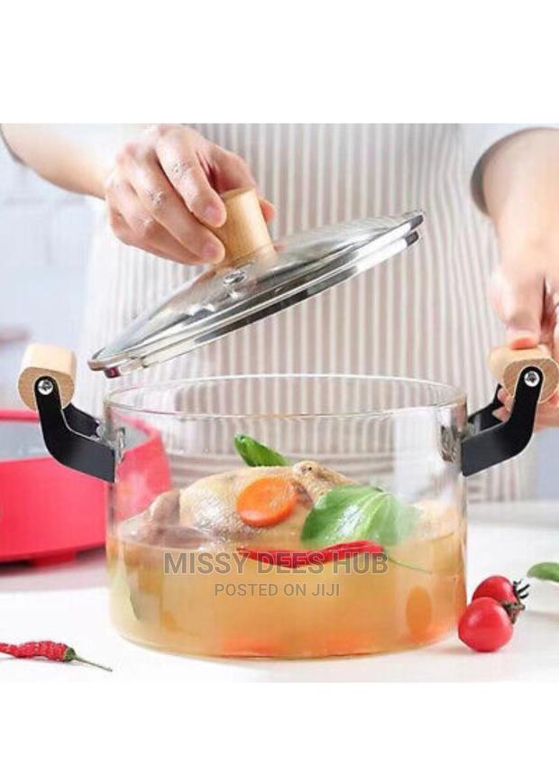 2.5L Transparent Glass Cooking Pot · Photo 2