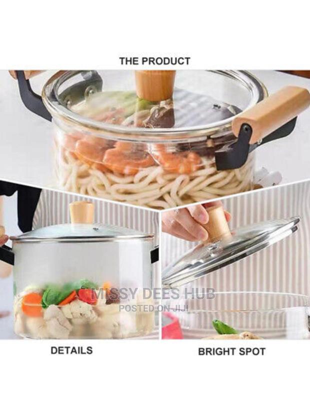 2.5L Transparent Glass Cooking Pot · Photo 4
