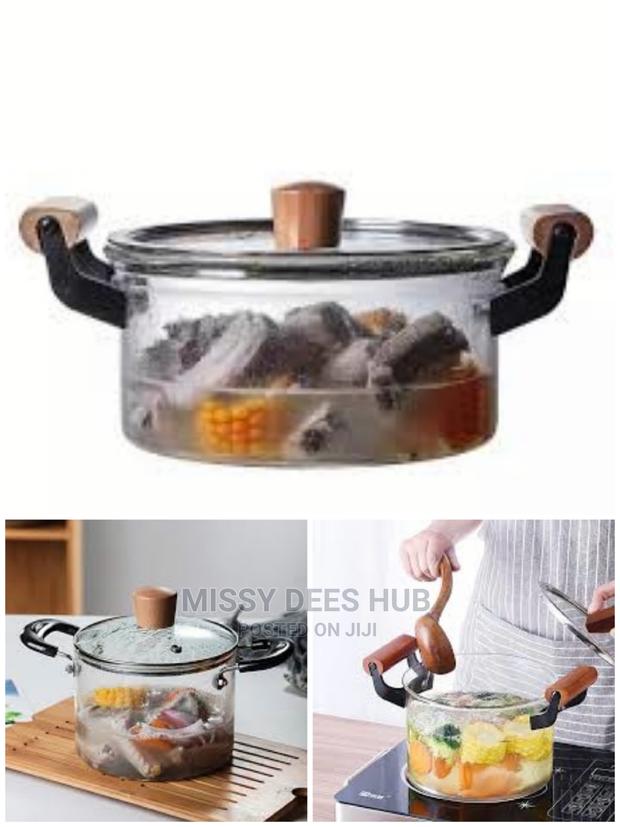2.5L Transparent Glass Cooking Pot · Photo 8