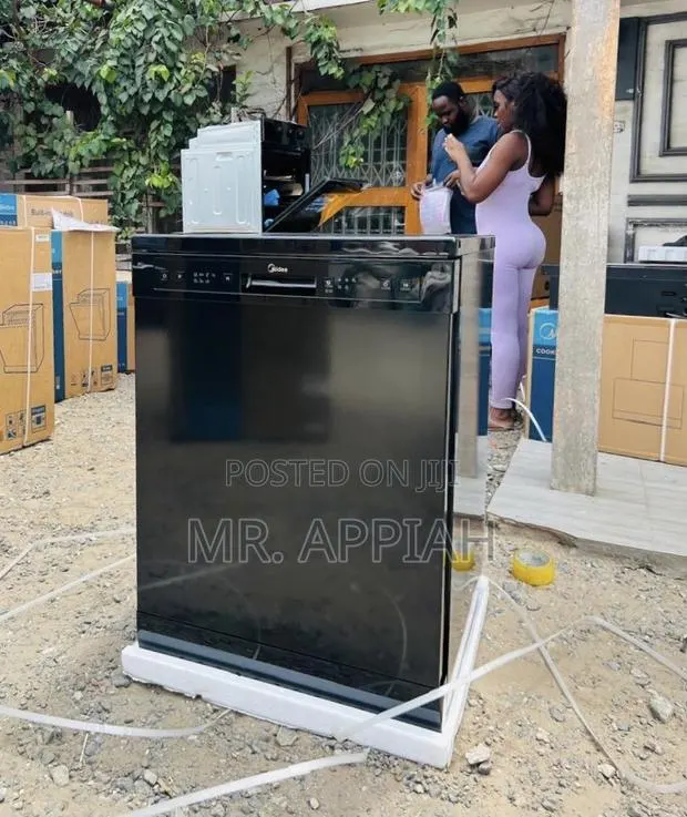 Purchase Unique Midea WQP14-W7703(B) Electric Dishwasher,Black · Photo 1