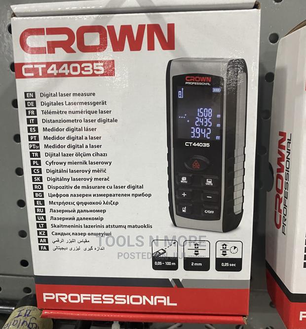 CROWN Digital Laser Distance Detector (100m) -Pocket · Photo 2