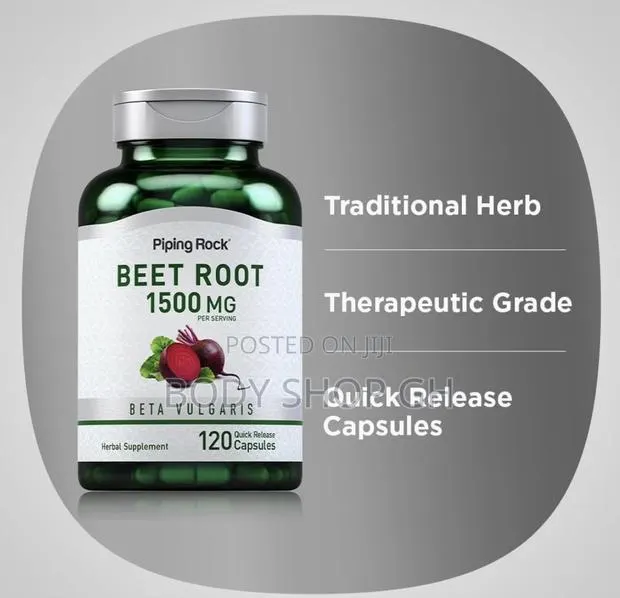 Beet Root Capsules | 120 Count | Quick Release Capsules | Non-gmo · Photo 1