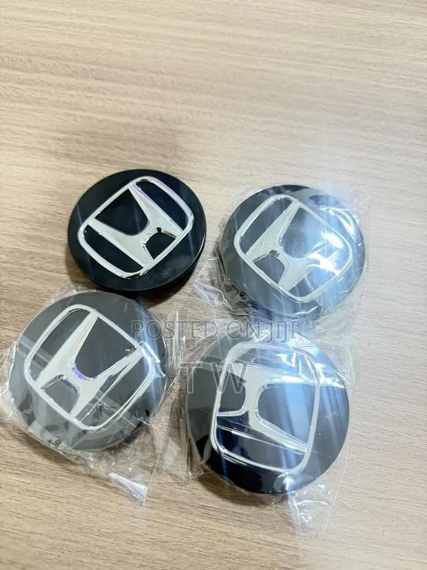 Set of 4 Wheel Center Caps 69MM / 2.7" Rim Hubcaps BLACK for Honda · Photo 1