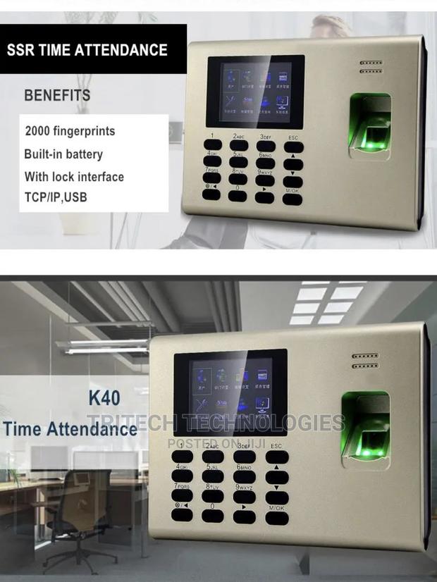 Zkteco Time Attendance With Backup Battery · Photo 1