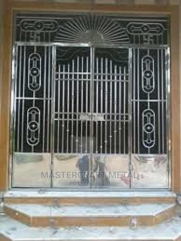 Main Door Stainless Steel Gates | Shiny Stainless Steel · Photo 1