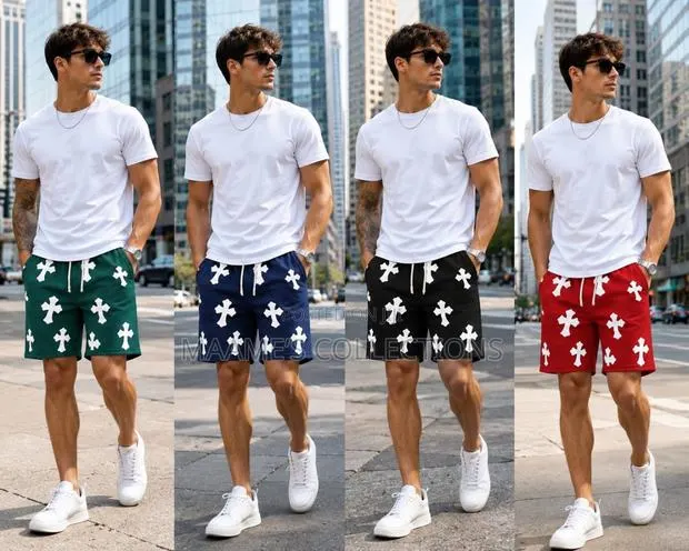 Men's Graphic Sweat Shorts · Photo 1