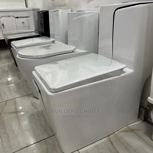 One Piece White And Black _wc _water Closet · Photo 3