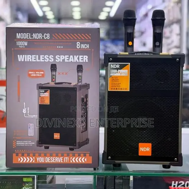 NDR-C8 8" Wireless Bluetooth Speaker – 1000W · Photo 1