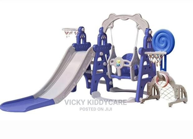 Toddler Swing / Slide Play Set - Basketball Hoop - Soccer · Photo 2