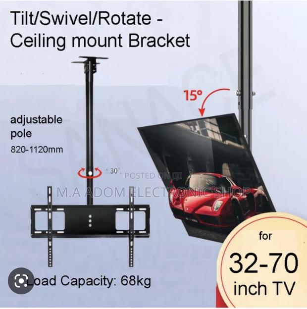 Tilting Ceiling Wall Bracket Suitable for Tv Between 32”-70” · Photo 1