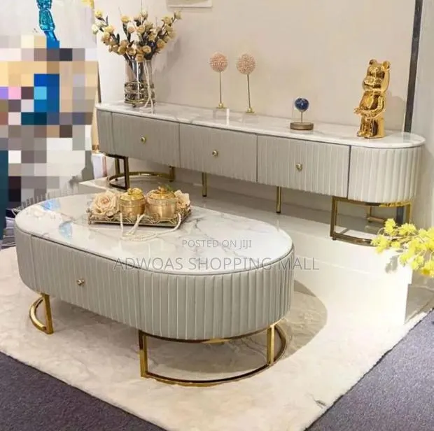 Royal Luxury TV Console With Center Table Set · Photo 1