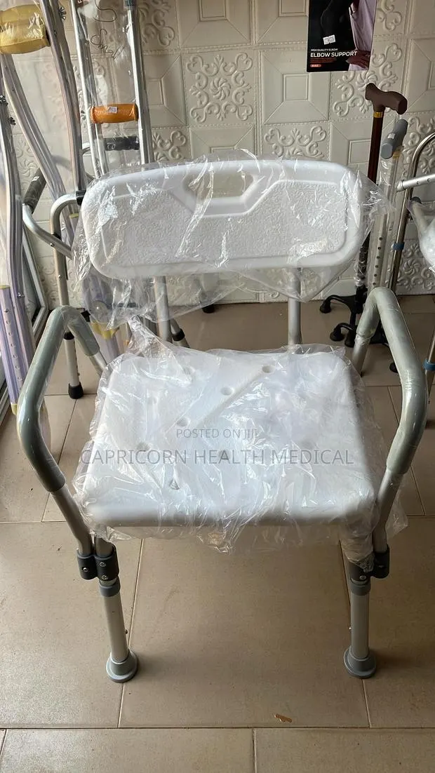 Bathroom Shower Chair or Seat With Back/Armrest · Photo 1