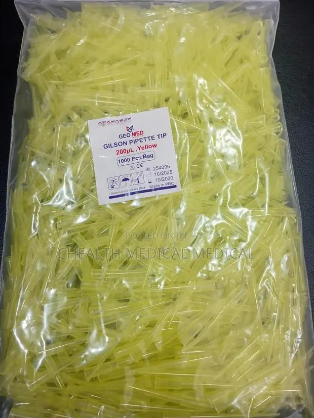 Gilson Pipette Tip 200ml,Yellow · Photo 1