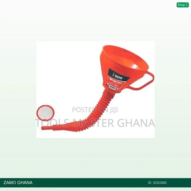 Plastic Oil Funnel Red or Yellow - Sgs2400 · Photo 1