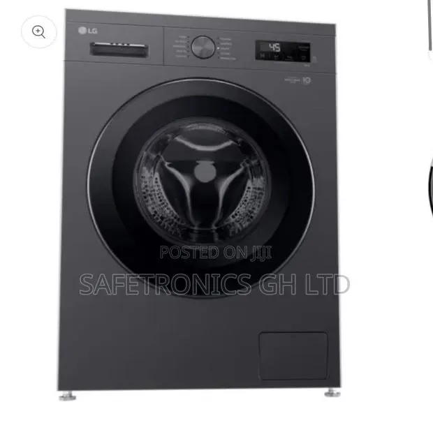 Energy Sufficient Lg 8kg Ai Dd Front Load Washing Machine Matte Black · Photo 1