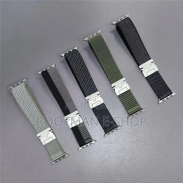Nylon Sports Loop Band Strap for Apple Watch 4 to Se 44/45/46/49mm · Photo 1