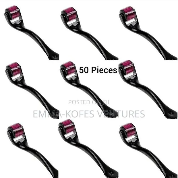 50 Pieces Derma Roller for Skin Care Treatment - Black/Purple · Photo 1