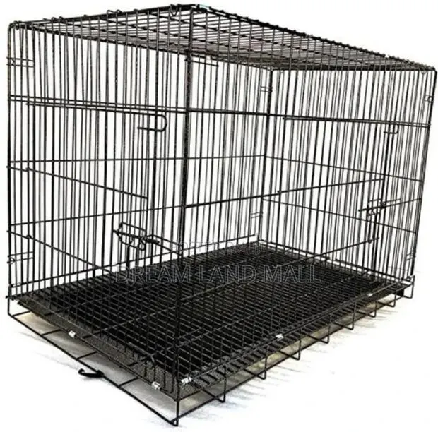 36 Inches Xx Large Metallic Dog Cage 92x58x56 Cm · Photo 1