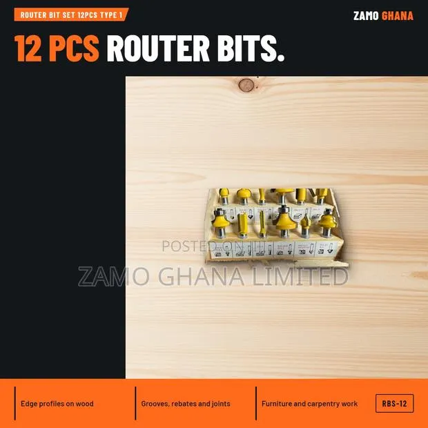 Router Bit Set 12Pcs Type 1 - RBS-12 · Photo 1