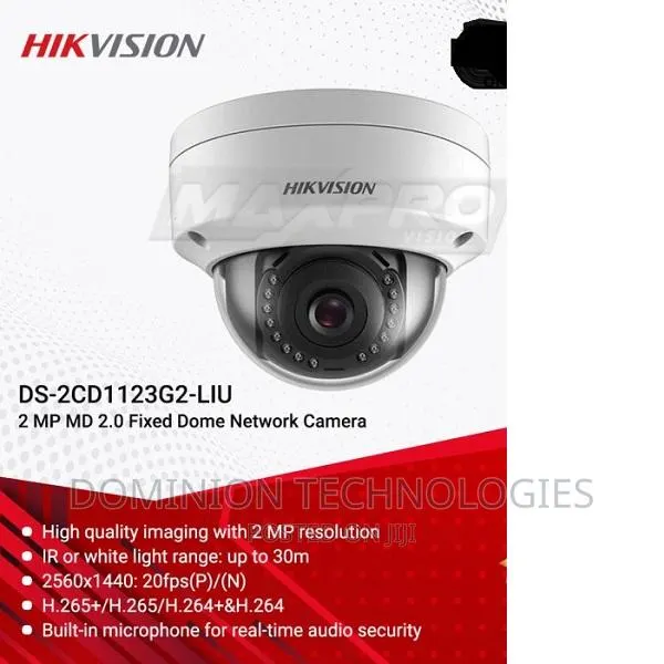 Hikvision Ds-2cd1123g2-Liu 2mp 2.8mm Colorvu Dome Camera · Photo 1