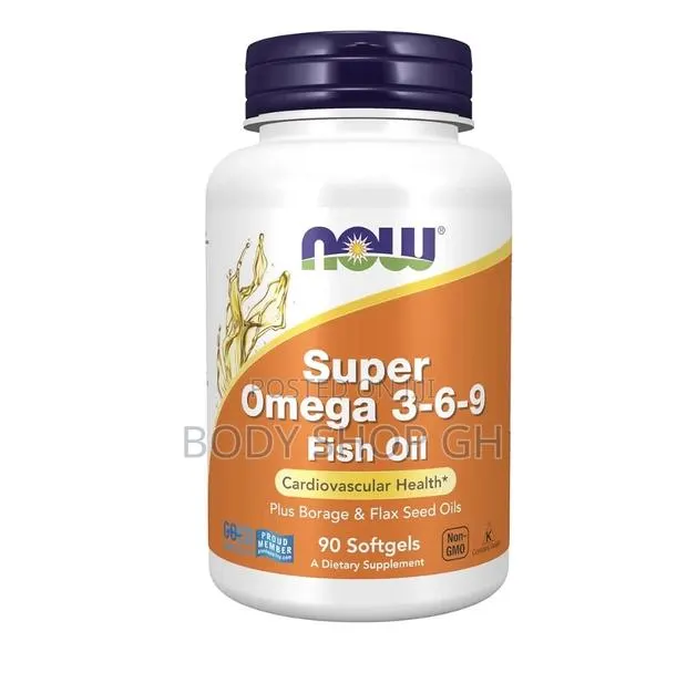 Super Omega 3-6-9 1200mg - Borage and Flax Seed Oils, 90 Softgels · Photo 1