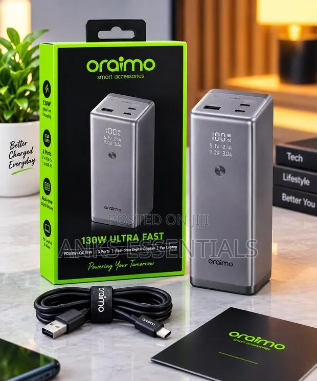 Oraimo PowerJet 130 High Capacity Fast Charging Power Bank · Photo 1