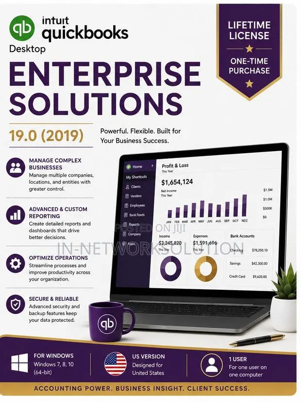 Intuit QuickBooks Desktop Enterprise Solutions 19.0 (2019) Lifetime · Photo 1