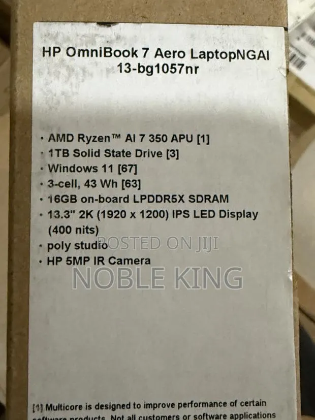 New Laptop HP OmniBook 7 14" 16GB AMD Ryzen 7 SSD 1T · Photo 1