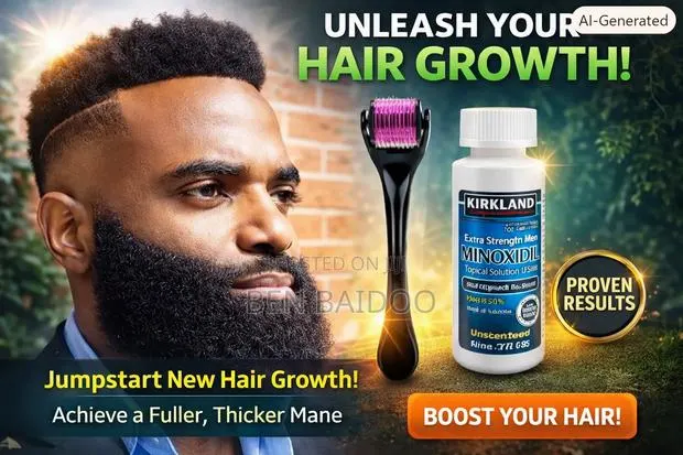 Kirkland Minoxidil and Derma Roller (Hair Growth Proven Results) · Photo 1